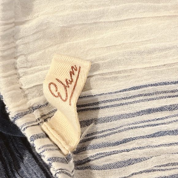 ELAN Strapless slit Wide-Leg stripe cover-up Jumpsuit - Picture 13 of 13